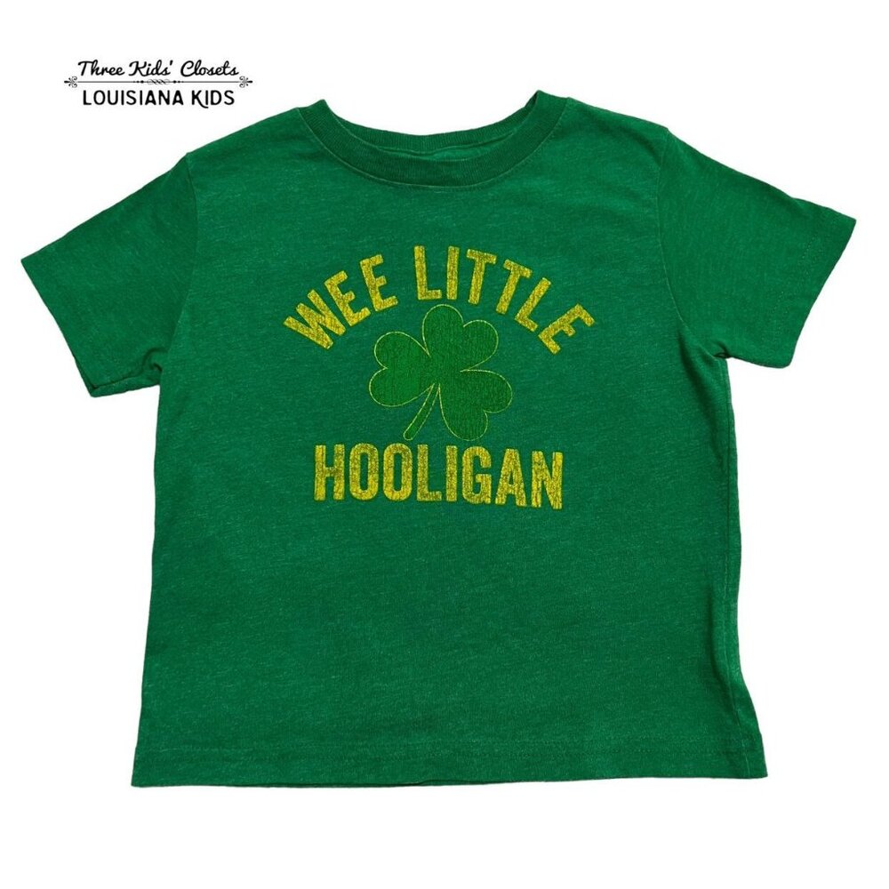 Small Shop Sz 2 Wee Little Hooligan Shamrock Shirt